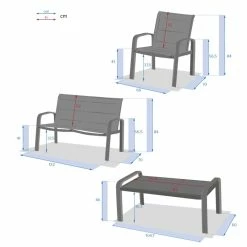 Salon De Jardin 4 Places Elyn Vert Olive / Graphite Hespéride -Ledepot-bailleul Soldes Magasin salon de jardin 4 places elyn vert olive graphite hesperide 6