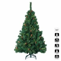 Sapin De Noël 150 Cm Vert Majestic Pommes De Pin