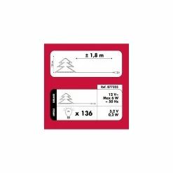 Sapin De Noël 120 Cm Vert Lumineux LED Blanc -Ledepot-bailleul Soldes Magasin sapin lumineux 120 cm vert fibre optique 2