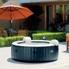 Spa Gonflable 6 Places Bulles Et Leds Blue Navy Intex -Ledepot-bailleul Soldes Magasin spa gonflable bulles et leds 6 places blue navy intex