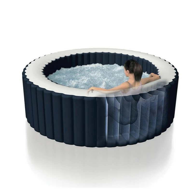 Spa Gonflable 6 Places Bulles Et Leds Blue Navy Intex 12 Spa Gonflable 6 Places Bulles Et Leds Blue Navy Intex – Image 10