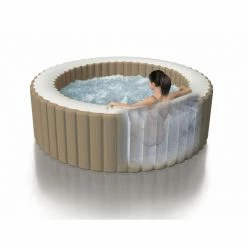 Spa Gonflable Sahara Rond 6 Places Intex -Ledepot-bailleul Soldes Magasin spa gonflable intex rond beige 6 places 6