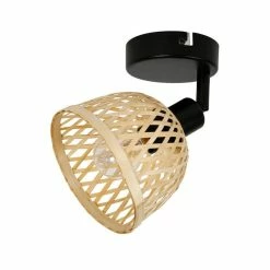 Spot Hanoi En Métal Et Bambou Ostaria -Ledepot-bailleul Soldes Magasin spot hanoi en metal et bambou ostaria 3