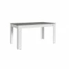 Table à Manger 160cm Blanc Et Gris Béton Gent -Ledepot-bailleul Soldes Magasin table a manger 160cm blanc et gris beton gent