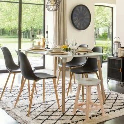 Table à Manger Blanc Roka Atmosphera -Ledepot-bailleul Soldes Magasin table a manger blanc roka atmosphera 4