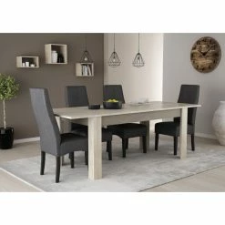 Demeyere Table Avec Rallonge 170/230x90cm Cannes 14 Demeyere Table Avec Rallonge 170/230x90cm Cannes -Ledepot-bailleul Soldes Magasin table avec rallonge 170 230x90cm cannes chene champagne beton clair 5