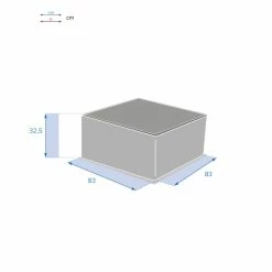 Table Basse Extérieure Carrée Savinia Coloris Tahini Hespéride -Ledepot-bailleul Soldes Magasin table basse exterieure carree savinia coloris tahini hesperide 3