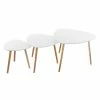 Table Basse Mileo Blanc Lot De 3 Atmosphera -Ledepot-bailleul Soldes Magasin table basse mileo blanc lot de 3 atmosphera