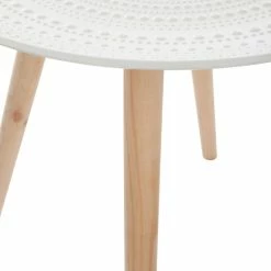 Table Basse Ronde Mileo Blanc Atmosphera -Ledepot-bailleul Soldes Magasin table basse ronde mileo blanc atmosphera 3
