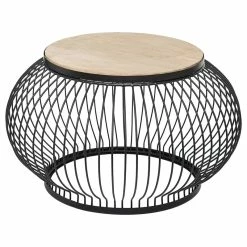 Table Basse X2 Métal Et Bois De Manguier Esther Atmosphera 13 Table Basse X2 Métal Et Bois De Manguier Esther Atmosphera -Ledepot-bailleul Soldes Magasin table basse x2 en metal et bois de manguier atmosphera 3