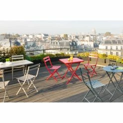 Table Carrée Pliante Greensboro 2p Graphite Hespéride -Ledepot-bailleul Soldes Magasin table carree greensboro graphite 3