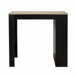 Table De Bar Avec étagères Et Plateau Bois -Ledepot-bailleul Soldes Magasin table de bar avec etagere plateau bois 5