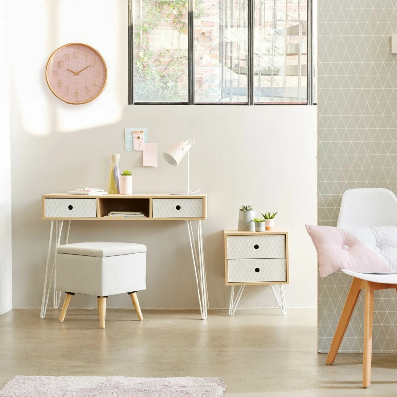 Table De Chevet 2 Tiroirs Effy Atmosphera 4 Table De Chevet 2 Tiroirs Effy Atmosphera – Image 2