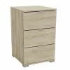 Demeyere Table De Chevet 3 Tiroirs Perfect Naturel -Ledepot-bailleul Soldes Magasin table de chevet 3 tiroirs perfect naturel