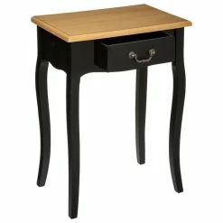 Table De Chevet Chrysa Noire Atmosphera -Ledepot-bailleul Soldes Magasin table de chevet chrysa noire atmosphera 5