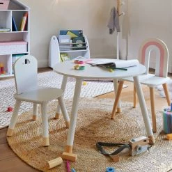 Table Enfant Blanche Atmosphera Collection Douceur -Ledepot-bailleul Soldes Magasin table enfant blanche atmosphera collection douceur 1