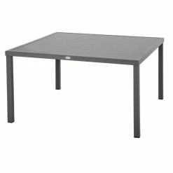 Table Carrée Fixe Piazza 8 P. Graphite Hespéride -Ledepot-bailleul Soldes Magasin table fixe carree piazza coloris noir graphite hesperide 1