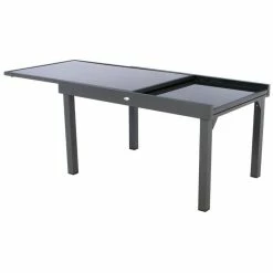 Table Rectangulaire Ext. Verre Piazza 10 P. Graphite Hespéride 11 Table Rectangulaire Ext. Verre Piazza 10 P. Graphite Hespéride -Ledepot-bailleul Soldes Magasin table piazza extensible 10 personnes anthracite graphite hesperide 4