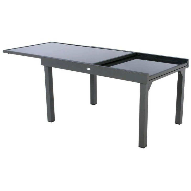 Table Rectangulaire Ext. Verre Piazza 10 P. Graphite Hespéride 7 Table Rectangulaire Ext. Verre Piazza 10 P. Graphite Hespéride – Image 5
