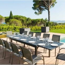 Table Rectangulaire Extensible Piazza 12 P. Graphite Hespéride 14 Table Rectangulaire Extensible Piazza 12 P. Graphite Hespéride -Ledepot-bailleul Soldes Magasin table rectangulaire extensible piazza 12 personnes graphite hesperide 5