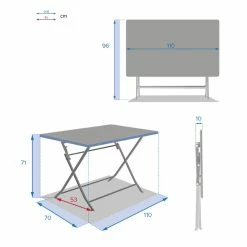 Table Rectangulaire Pliante Greensboro 4p Bleu Pétrole Hespéride 9 Table Rectangulaire Pliante Greensboro 4p Bleu Pétrole Hespéride -Ledepot-bailleul Soldes Magasin table rectangulaire pliante greensboro 4p bleu petrole hesperide 3
