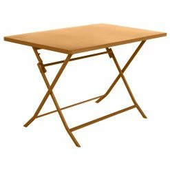 Table Rectangulaire Pliante Greensboro 4p Ocre Hespéride