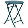 Table Ronde Pliante Greensboro 2p Bleu Pétrole Hespéride -Ledepot-bailleul Soldes Magasin table ronde pliante greensboro 2p bleu petrole hesperide