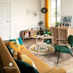 Tables Basses Mileo Bois Lot De 3 Atmosphera -Ledepot-bailleul Soldes Magasin tables basses mileo bois lot de 3 atmosphera 1