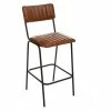 Tabouret De Bar En Cuir Marron Dario Atmosphera 1 Tabouret De Bar En Cuir Marron Dario Atmosphera -Ledepot-bailleul Soldes Magasin tabouret bar cuir marron dario atmosphera