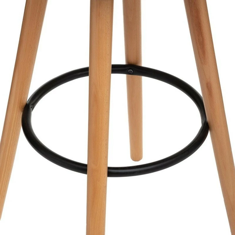 Tabouret Bar Maxon Simili Noir Atmosphera 5 Tabouret Bar Maxon Simili Noir Atmosphera – Image 3