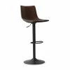 Tabouret De Bar Réglable Trevi PU Brun 2 Tabouret De Bar Réglable Trevi PU Brun -Ledepot-bailleul Soldes Magasin tabouret bar reglable trevi pu brun