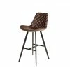 Tabouret De Bar Bas Alicante PU Brun Foncé -Ledepot-bailleul Soldes Magasin tabouret de bar bas alicante pu brun fonce