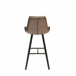 Tabouret De Bar Bas Alicante PU Brun Foncé -Ledepot-bailleul Soldes Magasin tabouret de bar bas alicante pu brun fonce 2