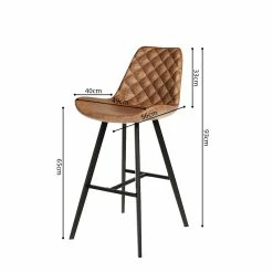Tabouret De Bar Bas Alicante PU Cognac 11 Tabouret De Bar Bas Alicante PU Cognac -Ledepot-bailleul Soldes Magasin tabouret de bar bas alicante pu cognac 3