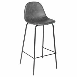 Tabouret De Bar Gris Vladi Atmosphera