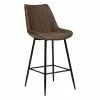 Tabouret De Bar Marron Cognac Olwen Atmosphera -Ledepot-bailleul Soldes Magasin tabouret de bar marron cognac olwen atmosphera