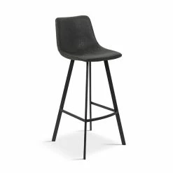 Tabouret De Bar Ozan PU Noir