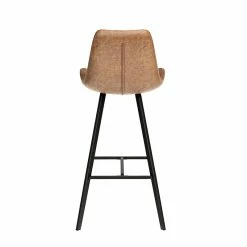 Tabouret De Bar Palmas PU Cognac -Ledepot-bailleul Soldes Magasin tabouret de bar palmas pu cognac 2