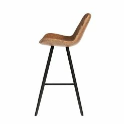 Tabouret De Bar Palmas PU Cognac -Ledepot-bailleul Soldes Magasin tabouret de bar palmas pu cognac 4
