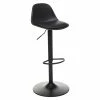 Tabouret De Bar Réglable Noir Aiko Atmosphera -Ledepot-bailleul Soldes Magasin tabouret de bar reglable noir aiko atmosphera