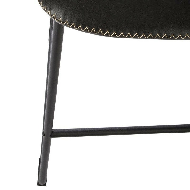 Tabouret De Bar Simili Noir Lois Atmosphera 4 Tabouret De Bar Simili Noir Lois Atmosphera – Image 2