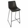 Tabouret De Bar Simili Noir Lois Atmosphera -Ledepot-bailleul Soldes Magasin tabouret de bar simili noir lois atmosphera