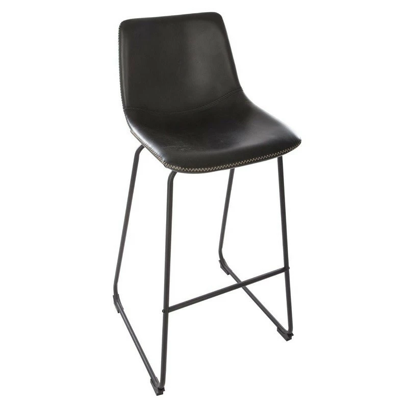 Tabouret De Bar Simili Noir Lois Atmosphera 3 Tabouret De Bar Simili Noir Lois Atmosphera