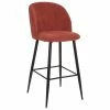 Tabouret De Bar Terracotta Céleste Pieds Noirs Atmosphera -Ledepot-bailleul Soldes Magasin tabouret de bar terracotta celeste pieds noirs atmosphera