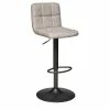 Tabouret De Bar Vintage Delek Ajustable Beige Atmosphera -Ledepot-bailleul Soldes Magasin tabouret de bar vintage delek ajustable beige lin atmosphera