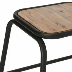Tabouret Edena Bois Métal Atmosphera -Ledepot-bailleul Soldes Magasin tabouret edena bois metal atmosphera 1