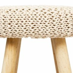 Tabouret Suzette Beige Atmosphera -Ledepot-bailleul Soldes Magasin tabouret suzette beige atmosphera 2