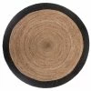 Tapis En Jute Bord Noir D120 Atmosphera -Ledepot-bailleul Soldes Magasin tapis en jute bord noir d120 atmosphera