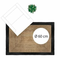 Tapis Jute Naturel Bord Noir 120x170 Atmosphera -Ledepot-bailleul Soldes Magasin tapis jute naturel bord noir 120x170 atmosphera 2
