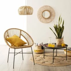 Tapis Rond Ajouré En Jute Atmosphera -Ledepot-bailleul Soldes Magasin tapis rond ajoure en jute atmosphera 2